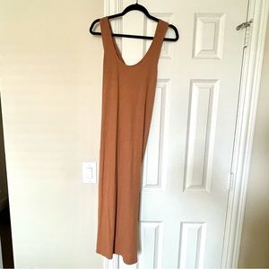 Old Navy Burnt Orange Ribbed Criss Cross Back Dress